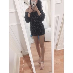 Abercrombie and Fitch Flora Off-Shoulder Romper